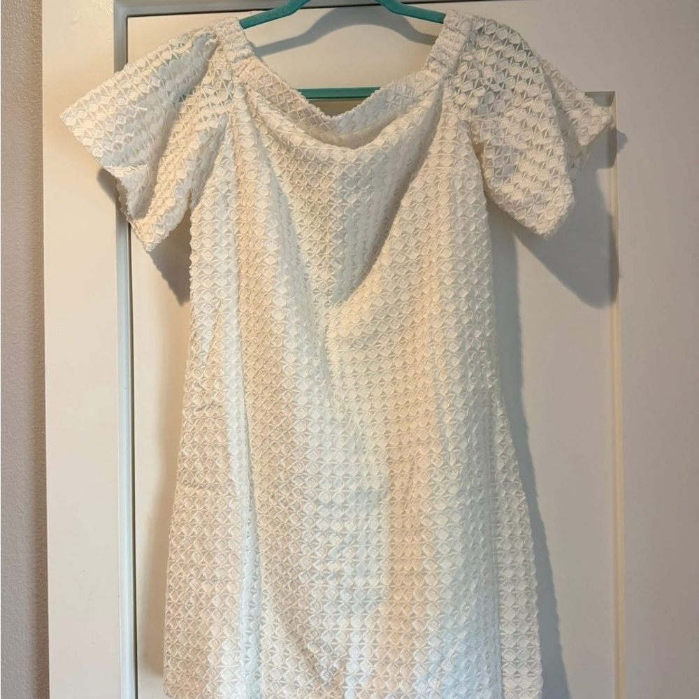 Club Monaco Ivory Textured Dress